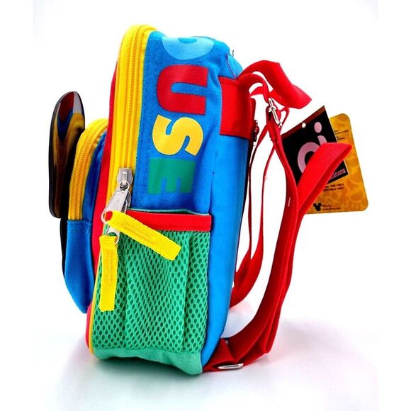 Disney Mickey Mouse Ears Face Mini Backpack Bookbag Adjustable Straps Lunch‎ Bag - Picture 2 of 6
